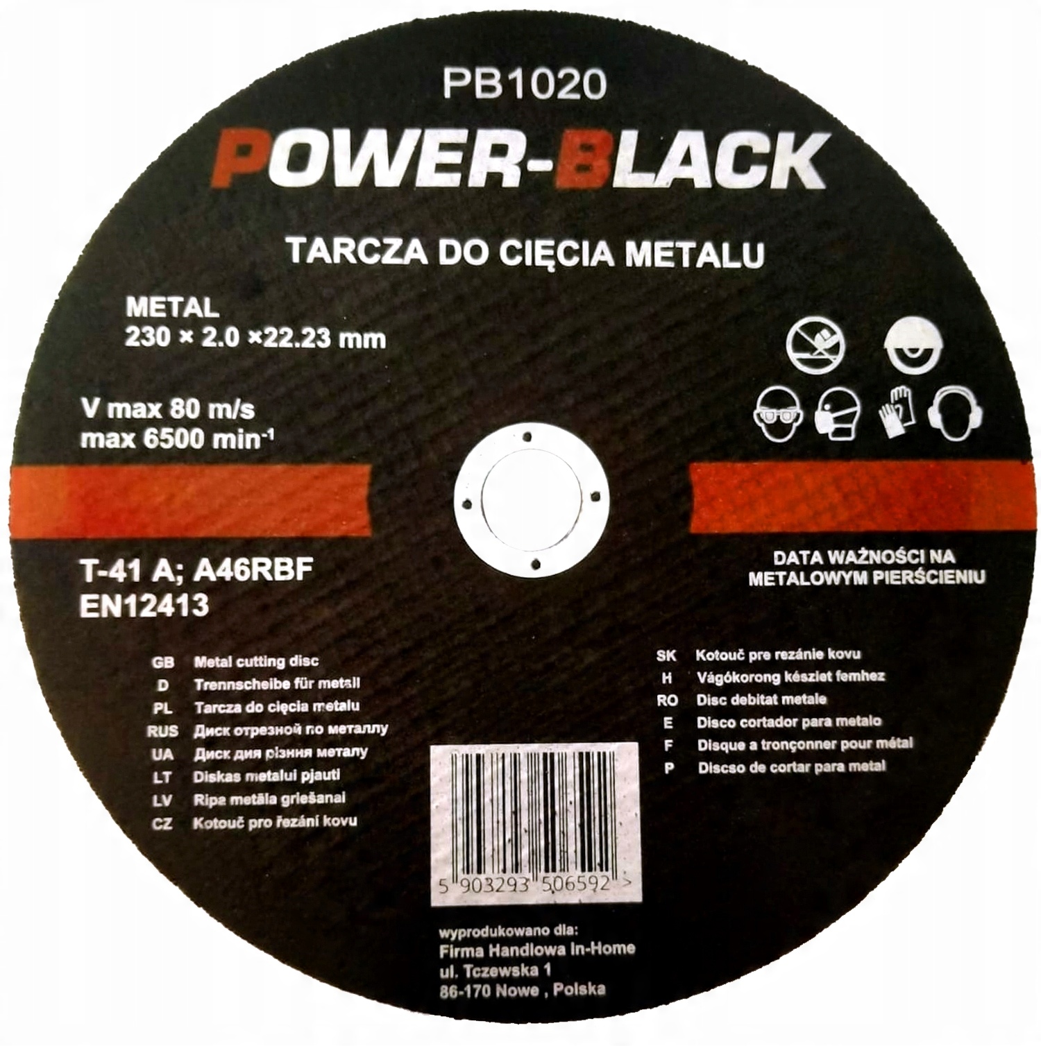 

Tarcza Do Cięcia Metalu, Stali Aluminium 230x2.0MM