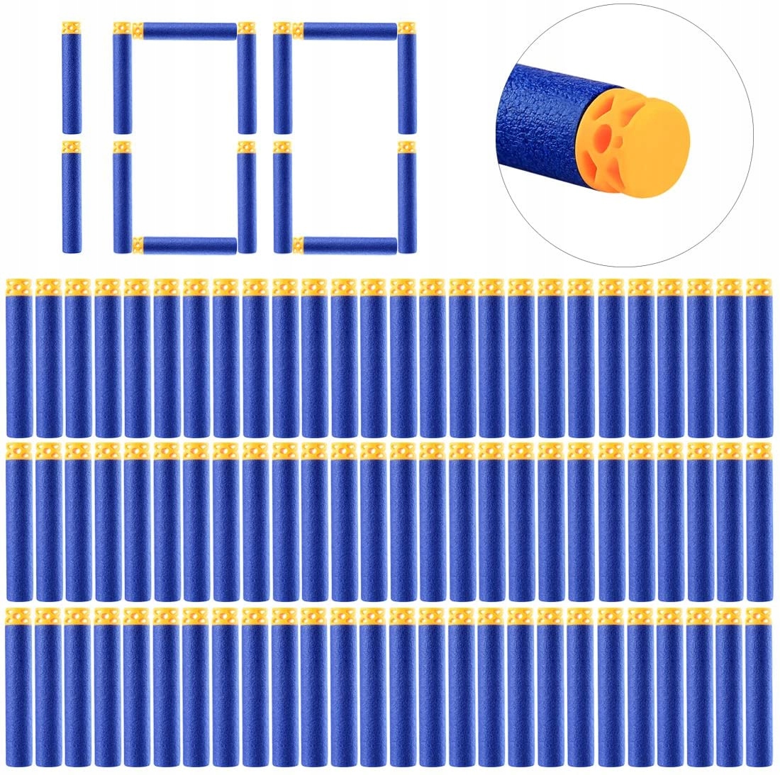 STRZAŁKI DO NERF 100 SZTUK WAFFLE LEPSZA JAKOŚĆ Bohater brak