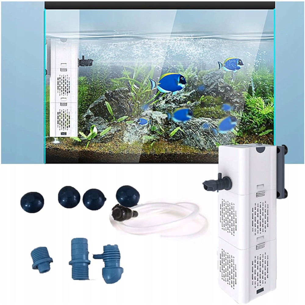 Levně Akvarijní Filtr 6W 500 L/h Pro Nádrže 35-80 L, 3 Režimy Provozu