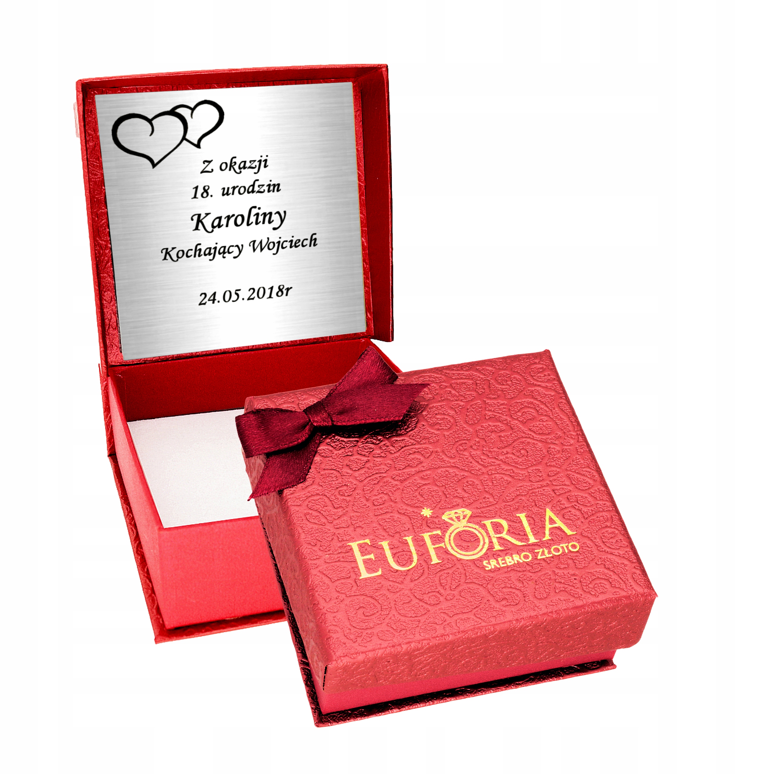 Srebrny Łańcuszek 925 Serce Nieskończoność Srebro EAN (GTIN) 5905220407552