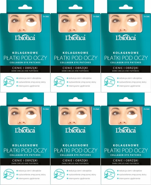 L'biotica kolagenové náplasti pod oči 6 Ks