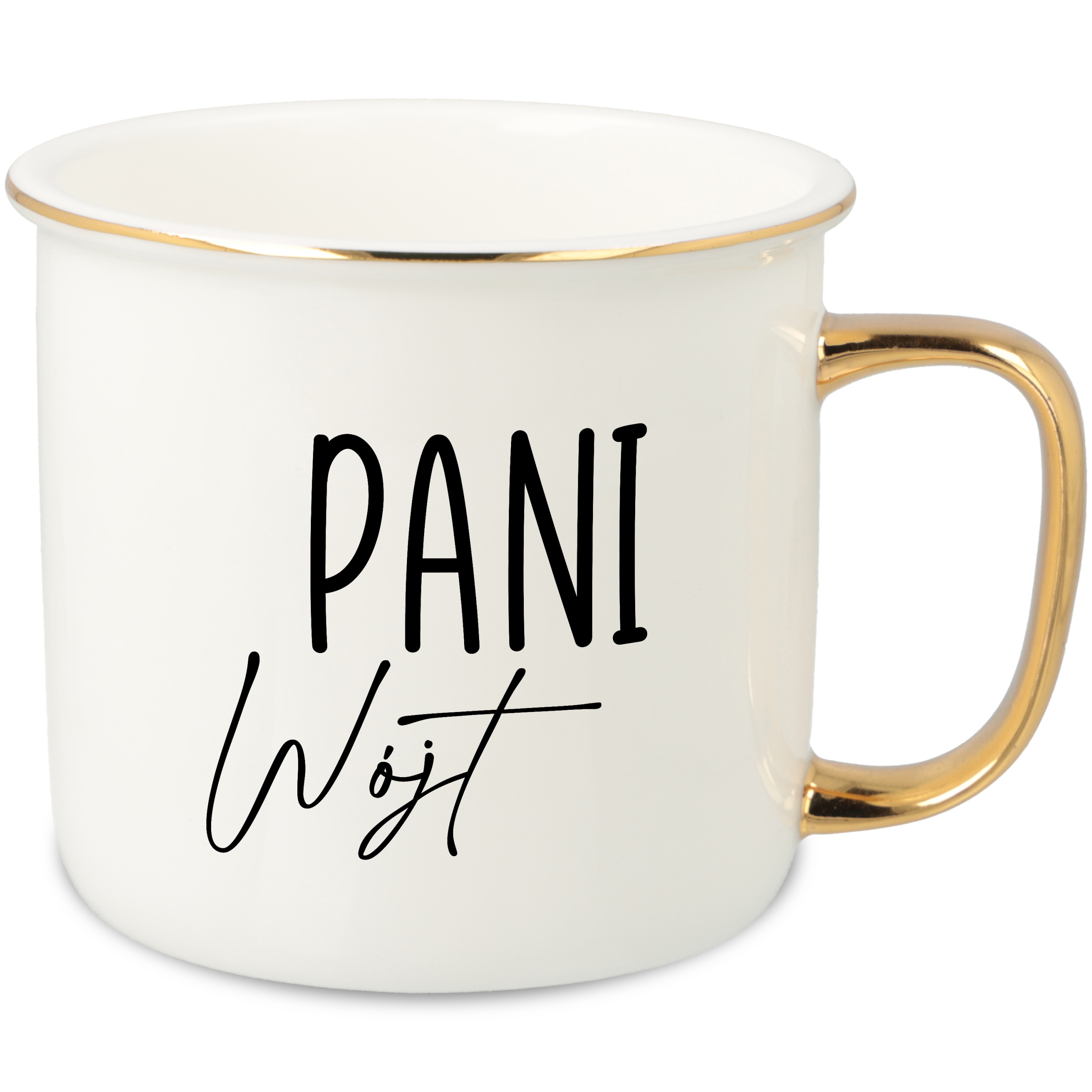 Hrnek Ucho Forma Zlatý Porcelánový Retro Dárek Pro Fanoušky Zodiaků Paní Wójt Wz