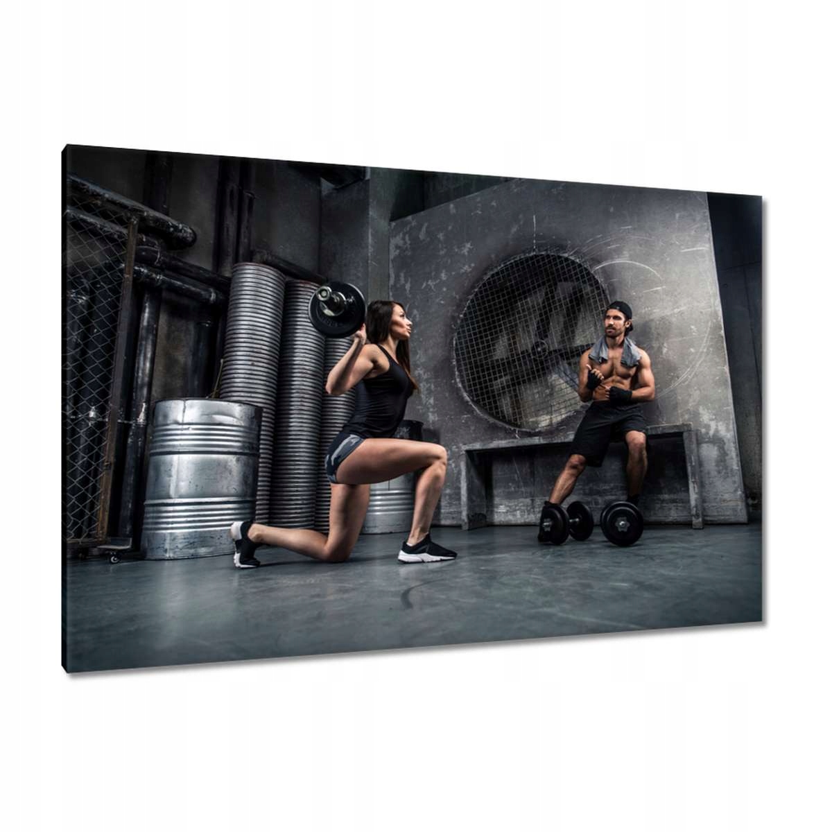 Obrazy 120x80 Nelegální posilovna Garáž