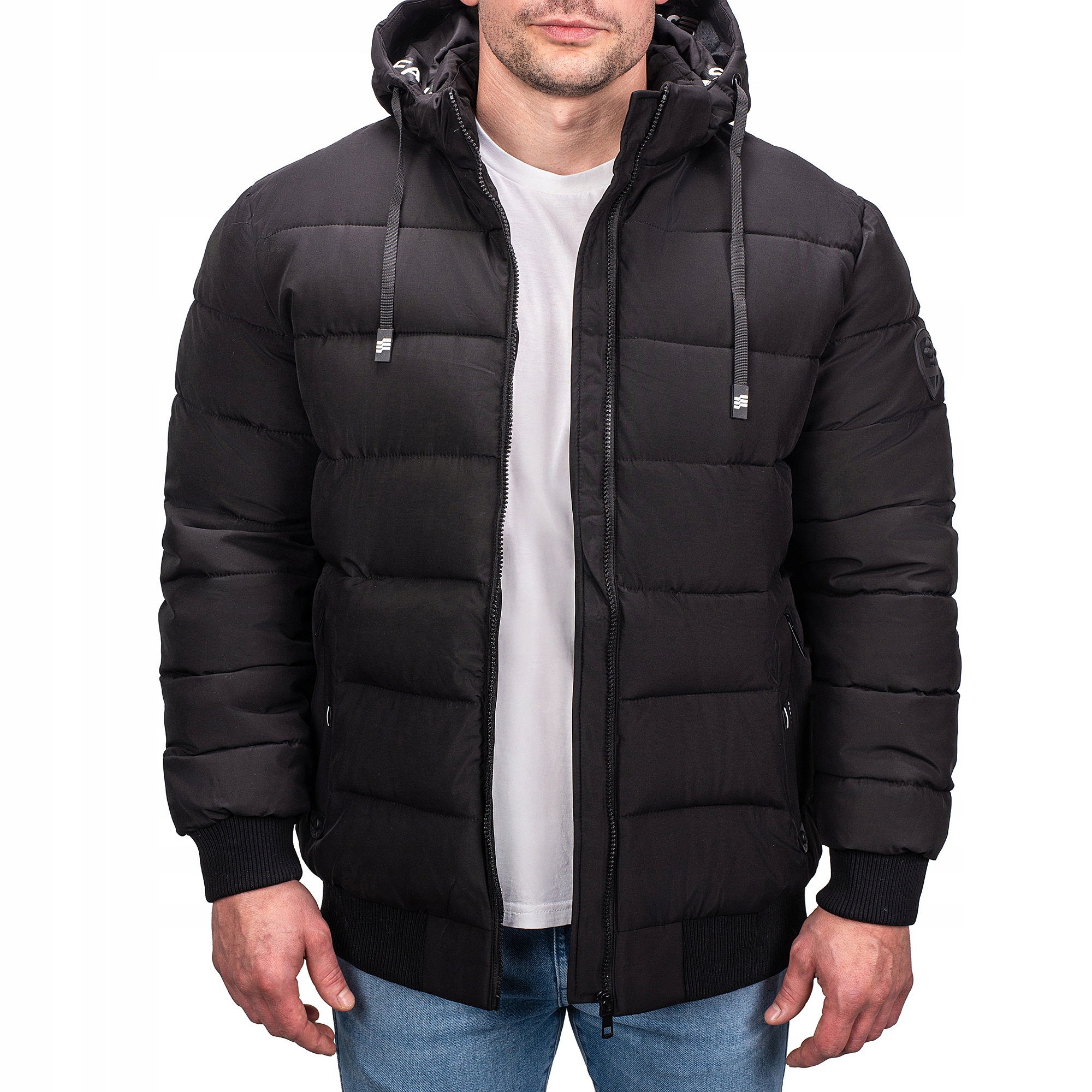 M7518-392 vel. XXL Pánská Zimní Zateplená Prošívaná Bunda Módní Značka