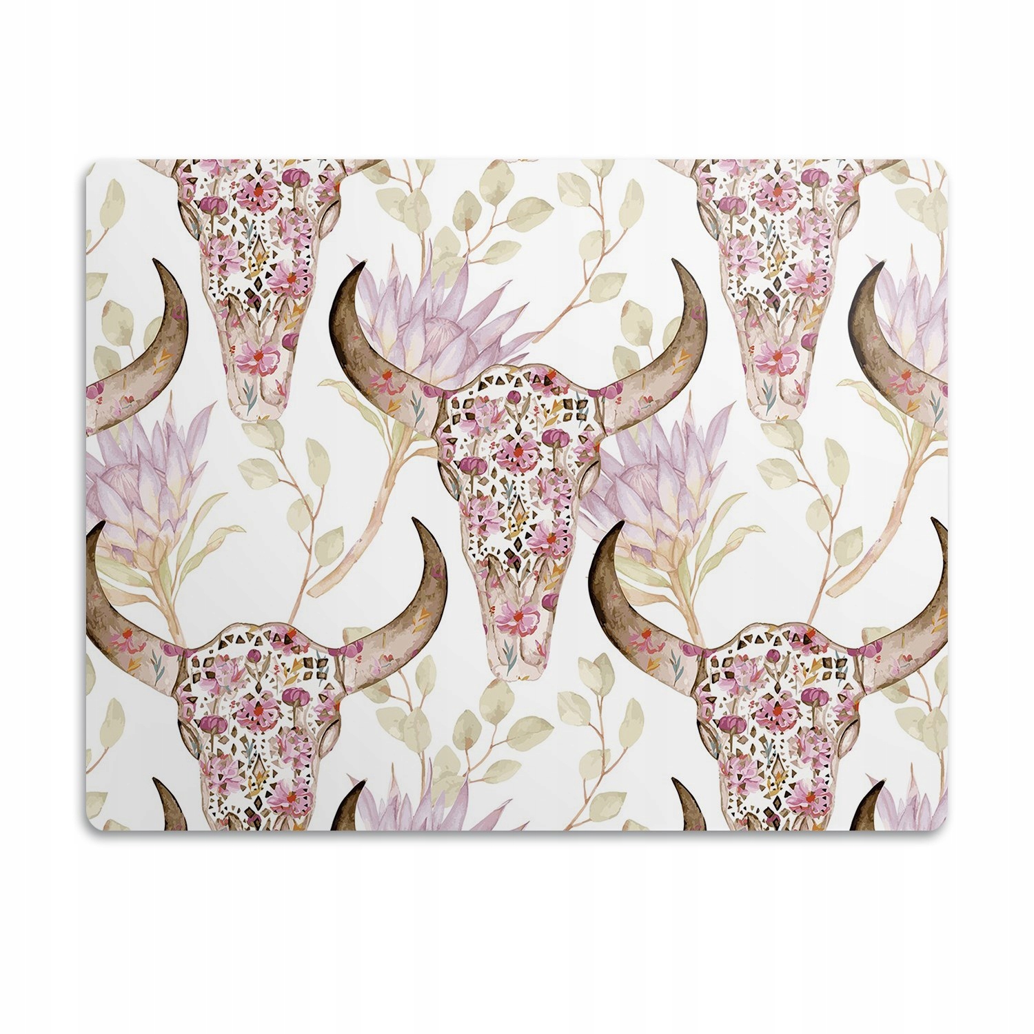 Levně Pro psa kočku ochranná podložka Lebka květy 60x40