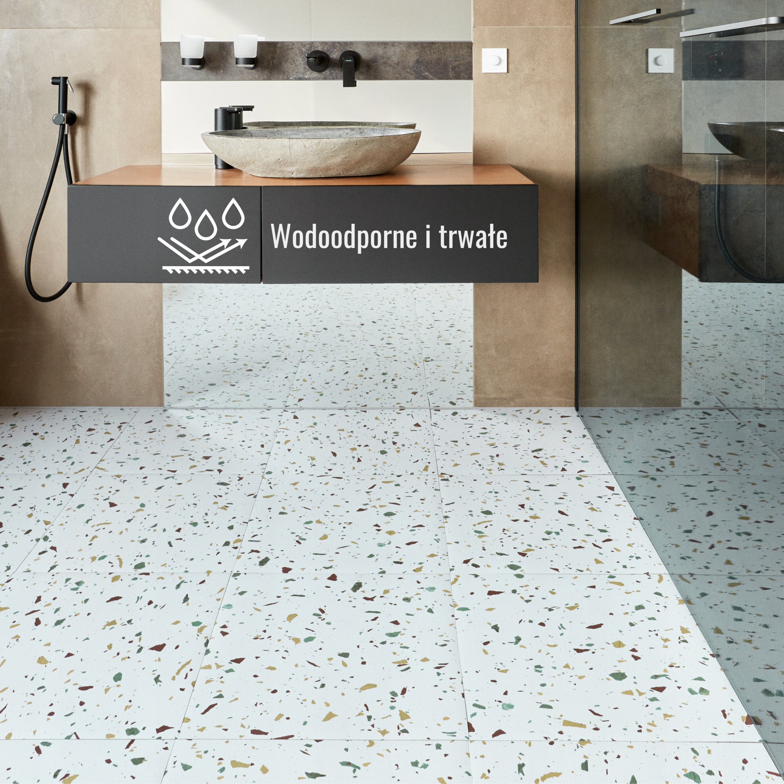 Płytka Winylowa Samoprzylepna Białe LASTRYKO 1 SZTUKA Kafle WODOODPORNE 9A Jednostka sprzedaży paczka