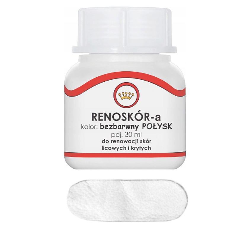 RENOSKÓR FARBA LAKIER DO SKÓRY BEZBARWNY POŁYSK