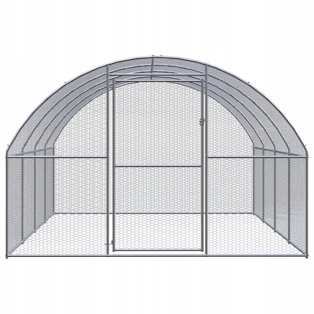 Levně vidaXL Venkovní klec pro kuřata, 3x4x2 m, ocel galvanizovaná