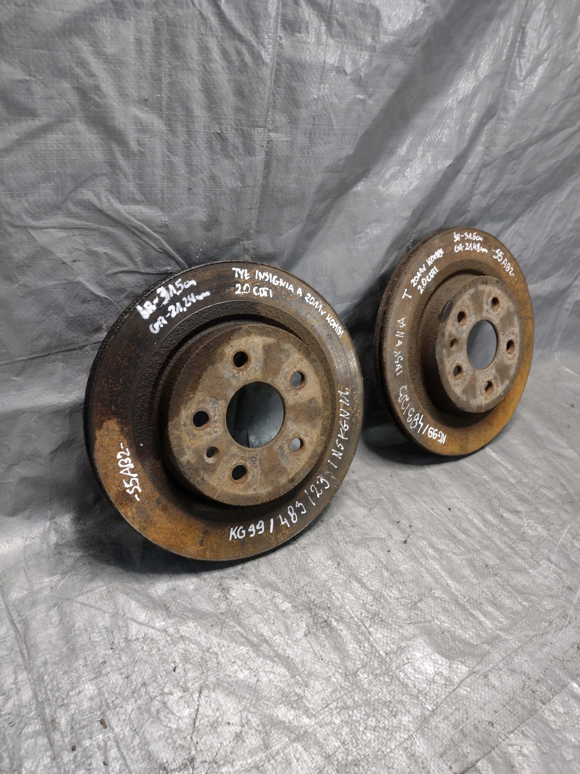 discs brake rear. Opel Insignia A kombi 2,0 CDTI