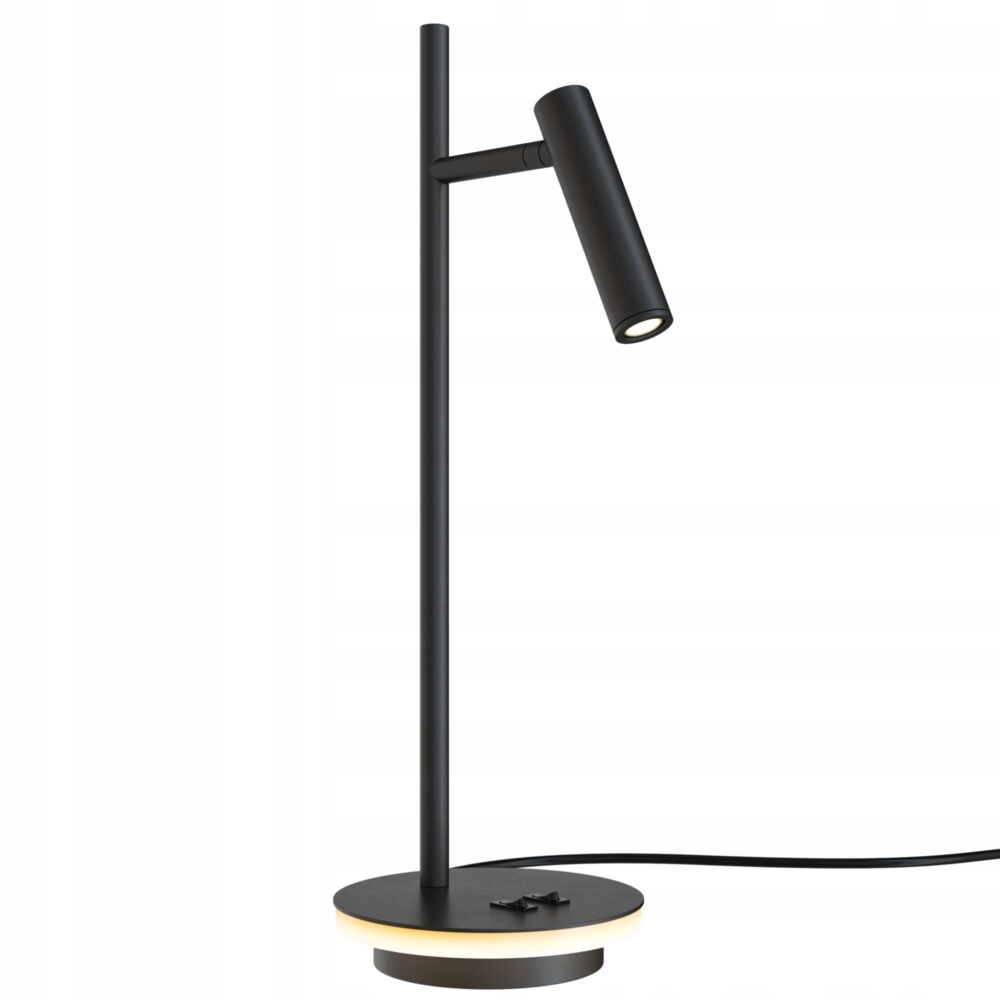 Moderní stolní lampa Led 3000K do ložnice Maytoni, černá, 45 cm