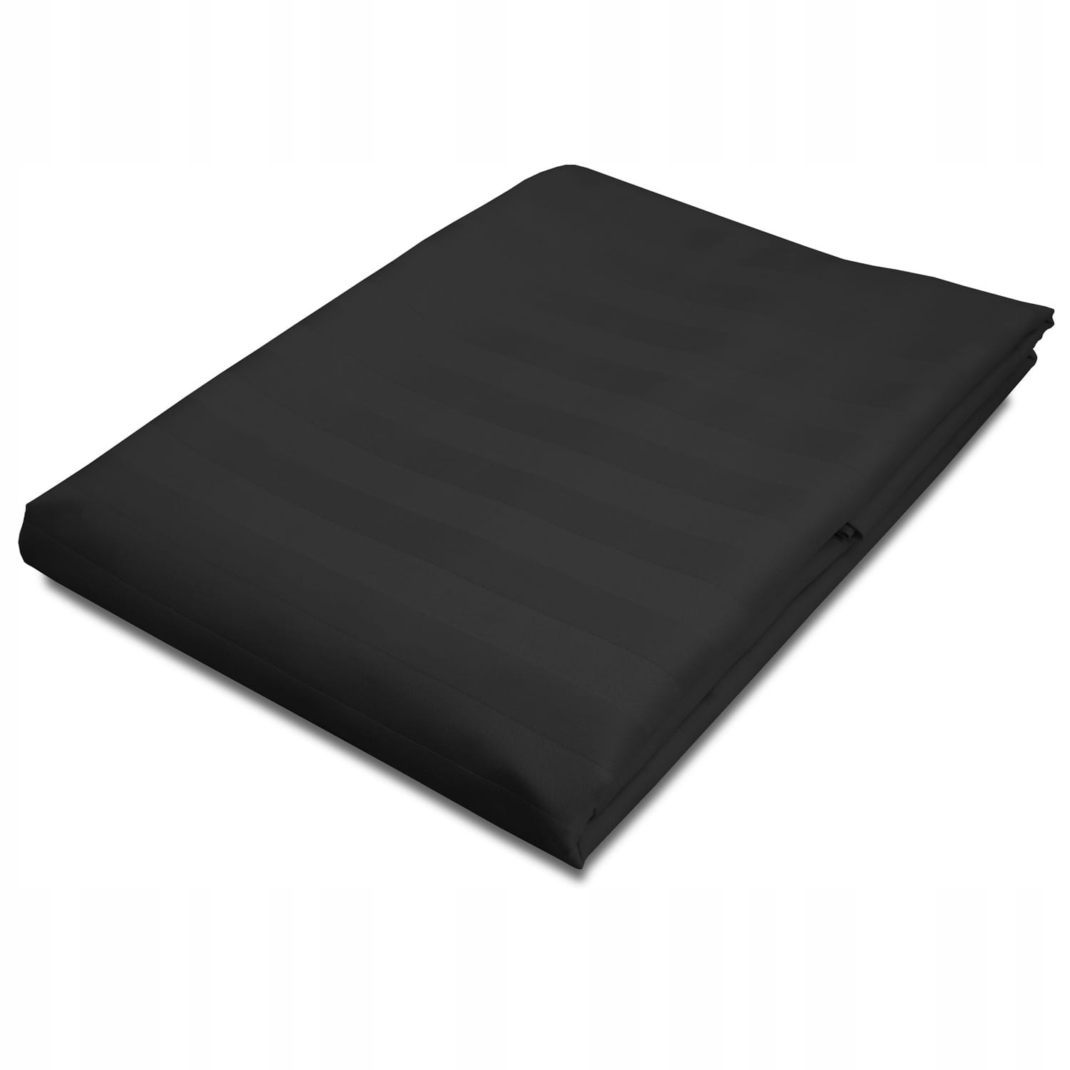 Prostěradlo z bambusovo-bavlněného saténu Stripe BLACK/160x240