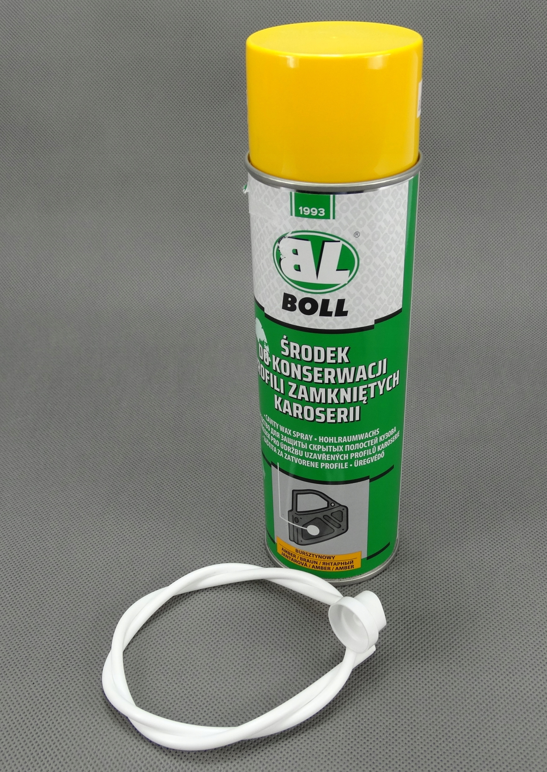 BOLL ŚRODEK DO KONSERWACJI PROFILI ZAMKNIĘTYCH BURSZTYNOWY SPRAY 500 ml Stan opakowania oryginalne