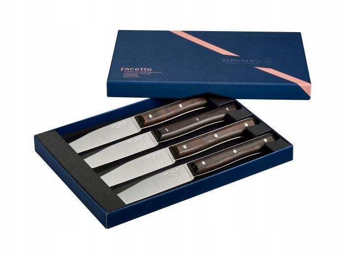 Opinel Sada 4 nožov Facette Box Dark Ash
