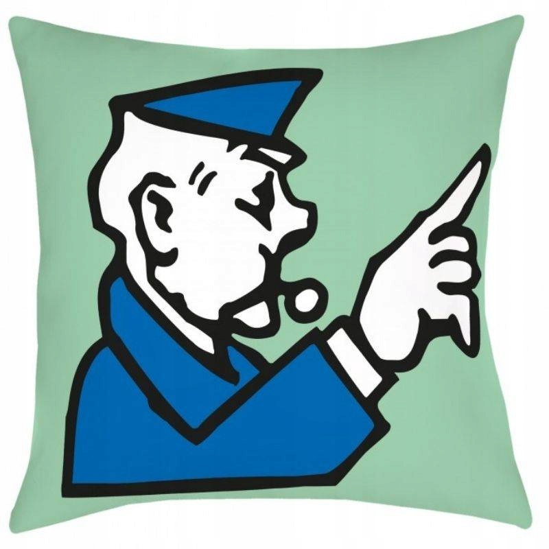 

Poduszka Jasiek Monopoly Niebieska Zielona 40x40
