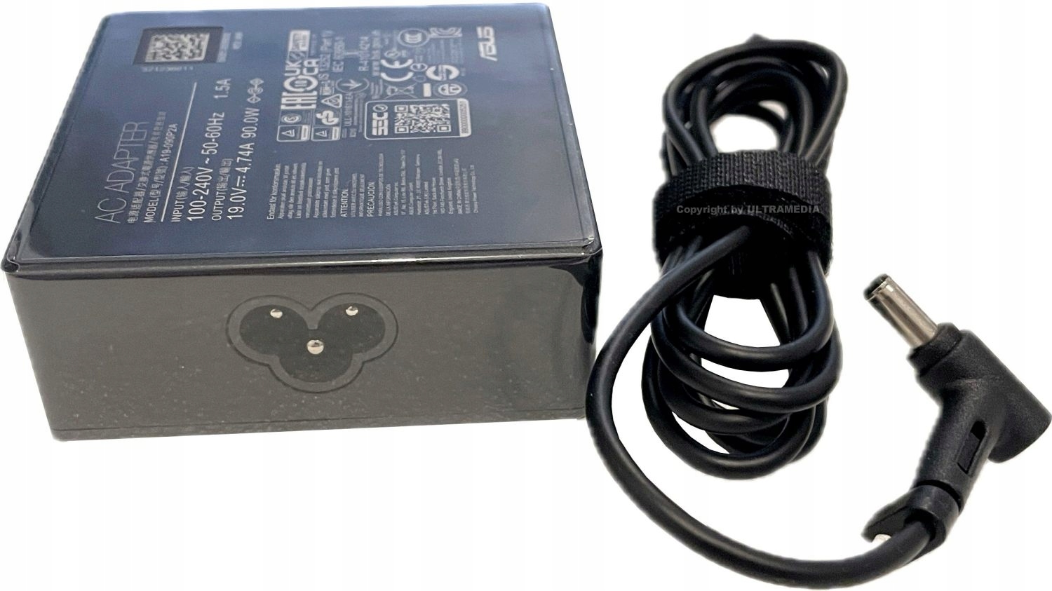Zasilacz Asus 90W wtyczka 4,5mm z PIN'em kod Qr