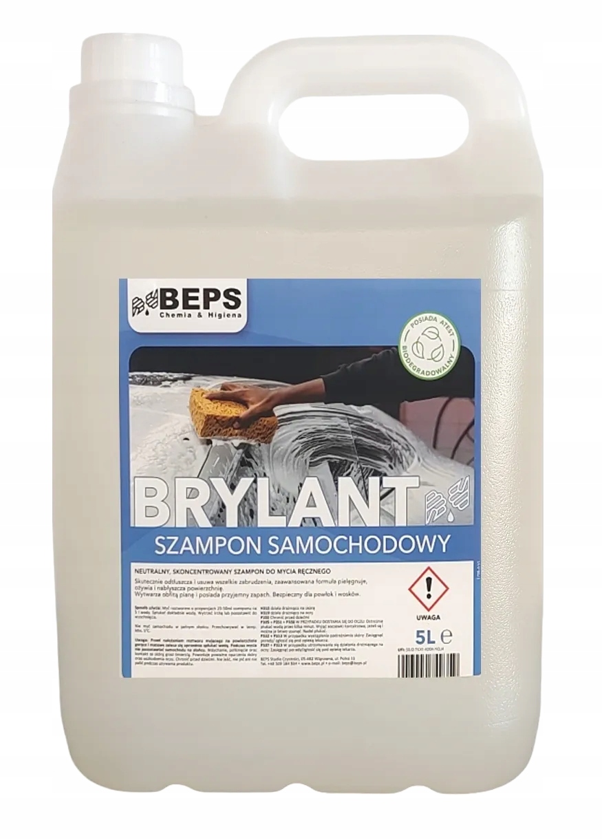 Beps Brylant szampon do mycia ręcznego 5L neutralny koncentrat z
