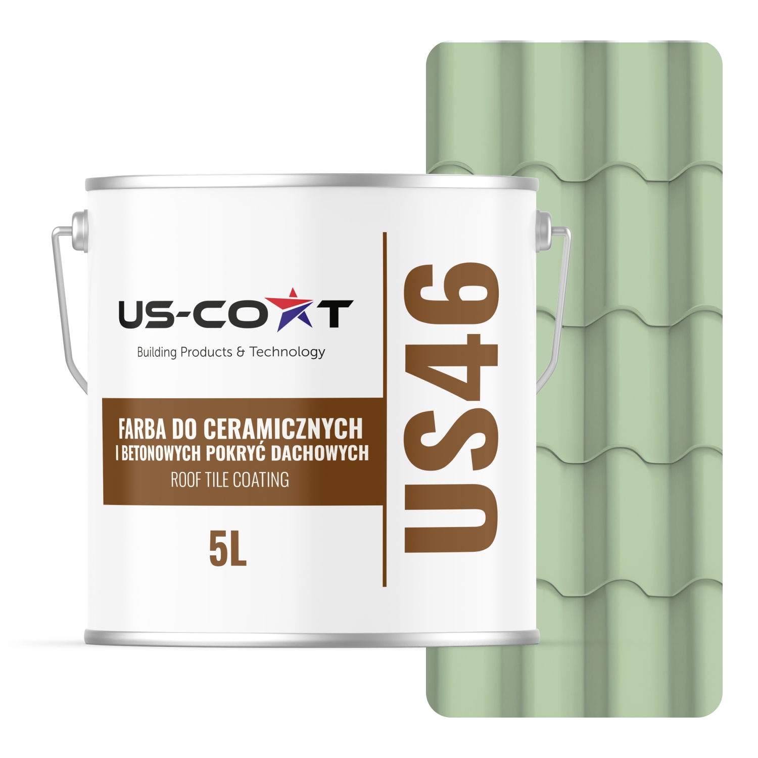 Farba Na Betónové Keramické Strechy Zelená Pastelová Ral 6019 5 L Polomatná