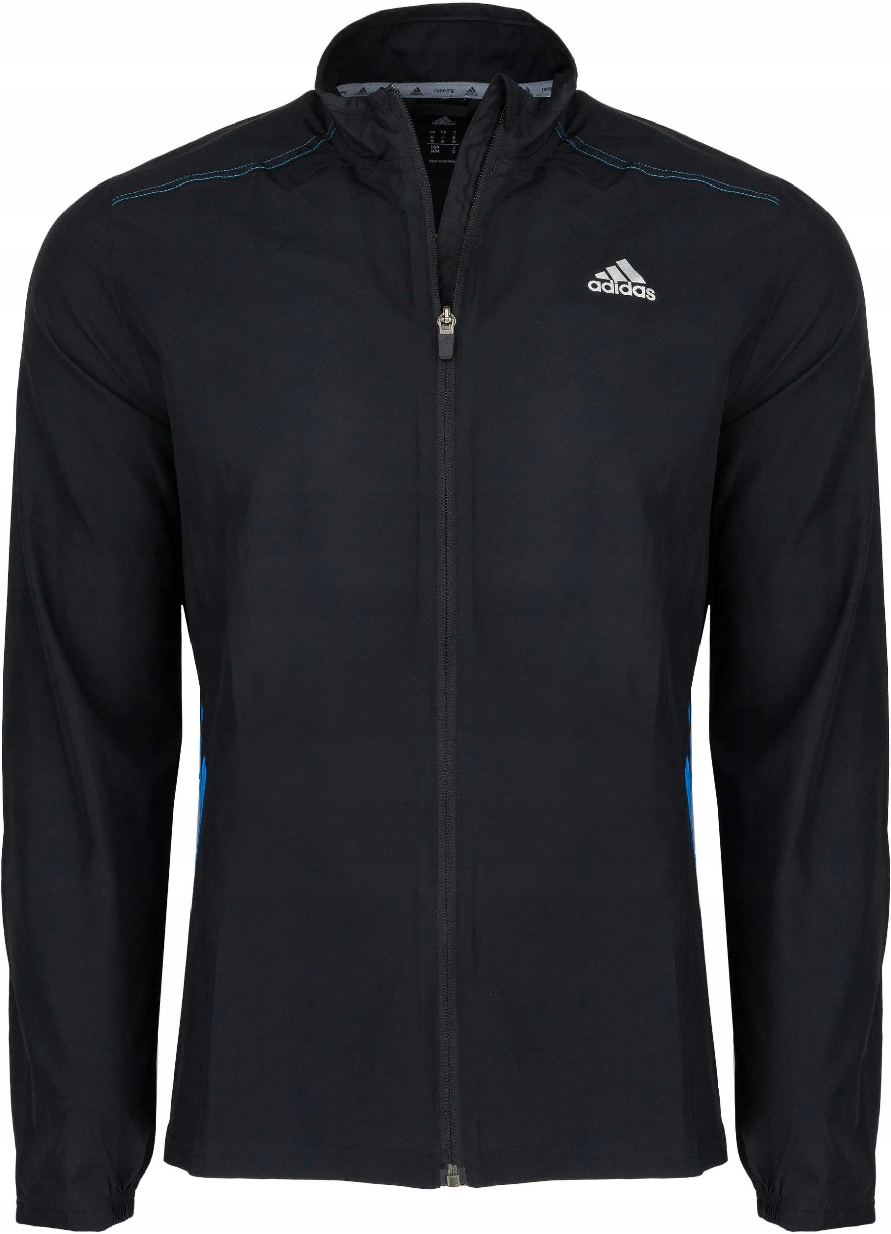 Kurtka do biegania trekkingowa męska Adidas Que Jkt cienka czarna rozmiar M