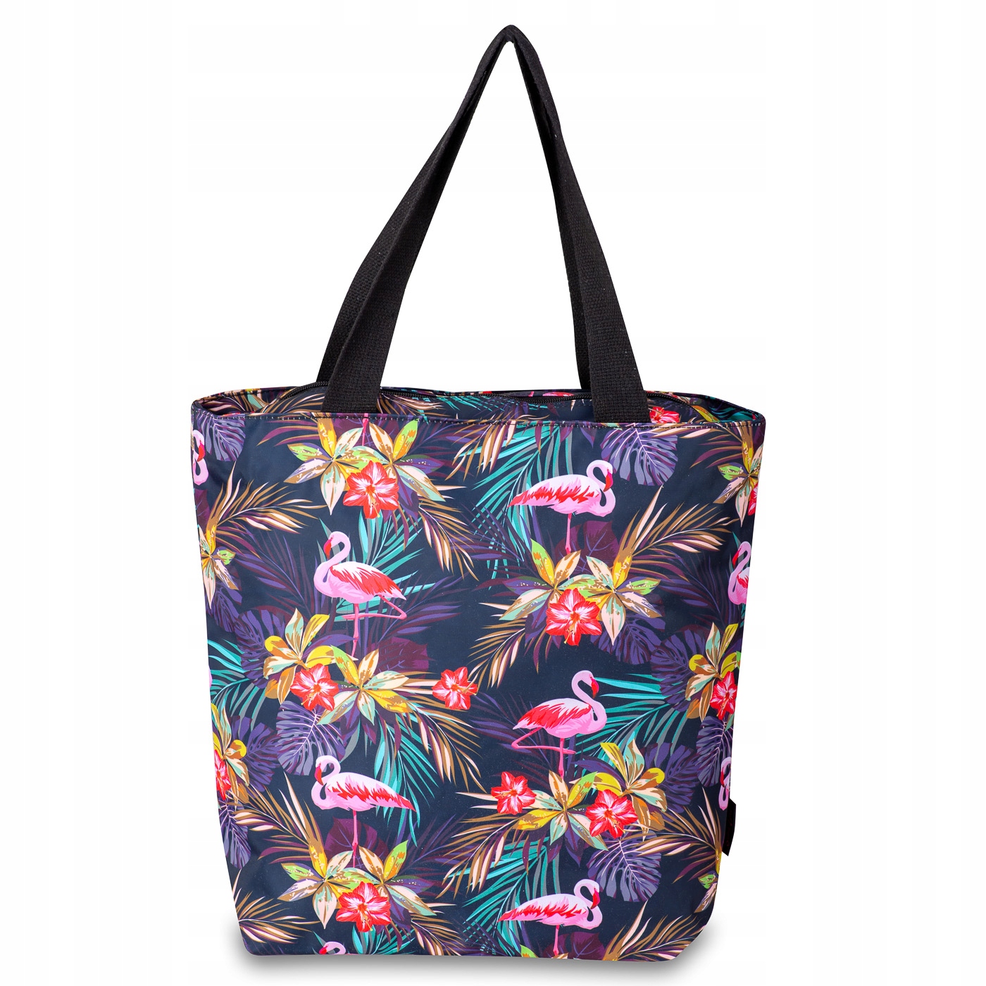 TORBA PLAŻOWA - FLAMINGI KWIATY