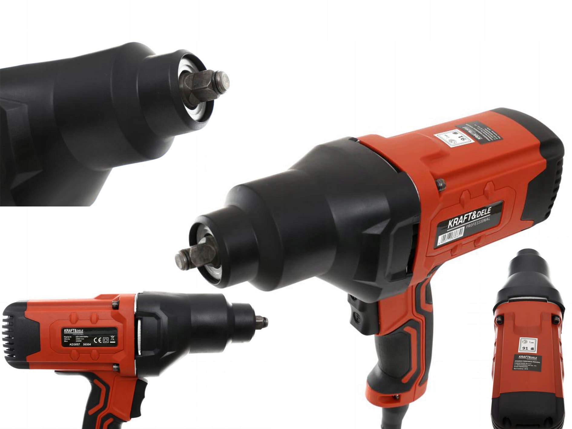 

Klucz Udarowy 2300 W 720Nm Do Kół Elektryczny 1/2