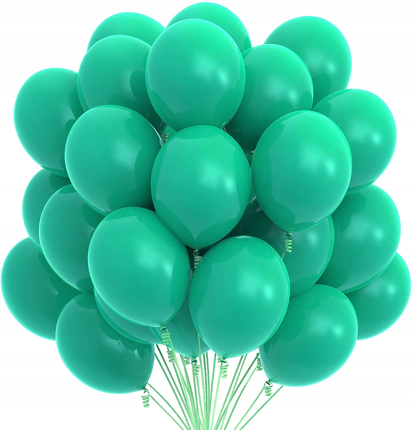 

Balony zielone morskie Duże matowe ślub wesele 20x