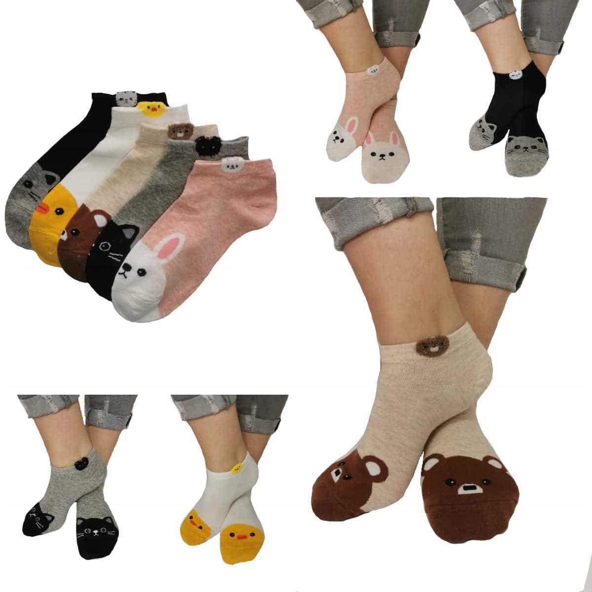 

Stopki bawełniane Aura.via 35-38 zestaw 5 par 6119