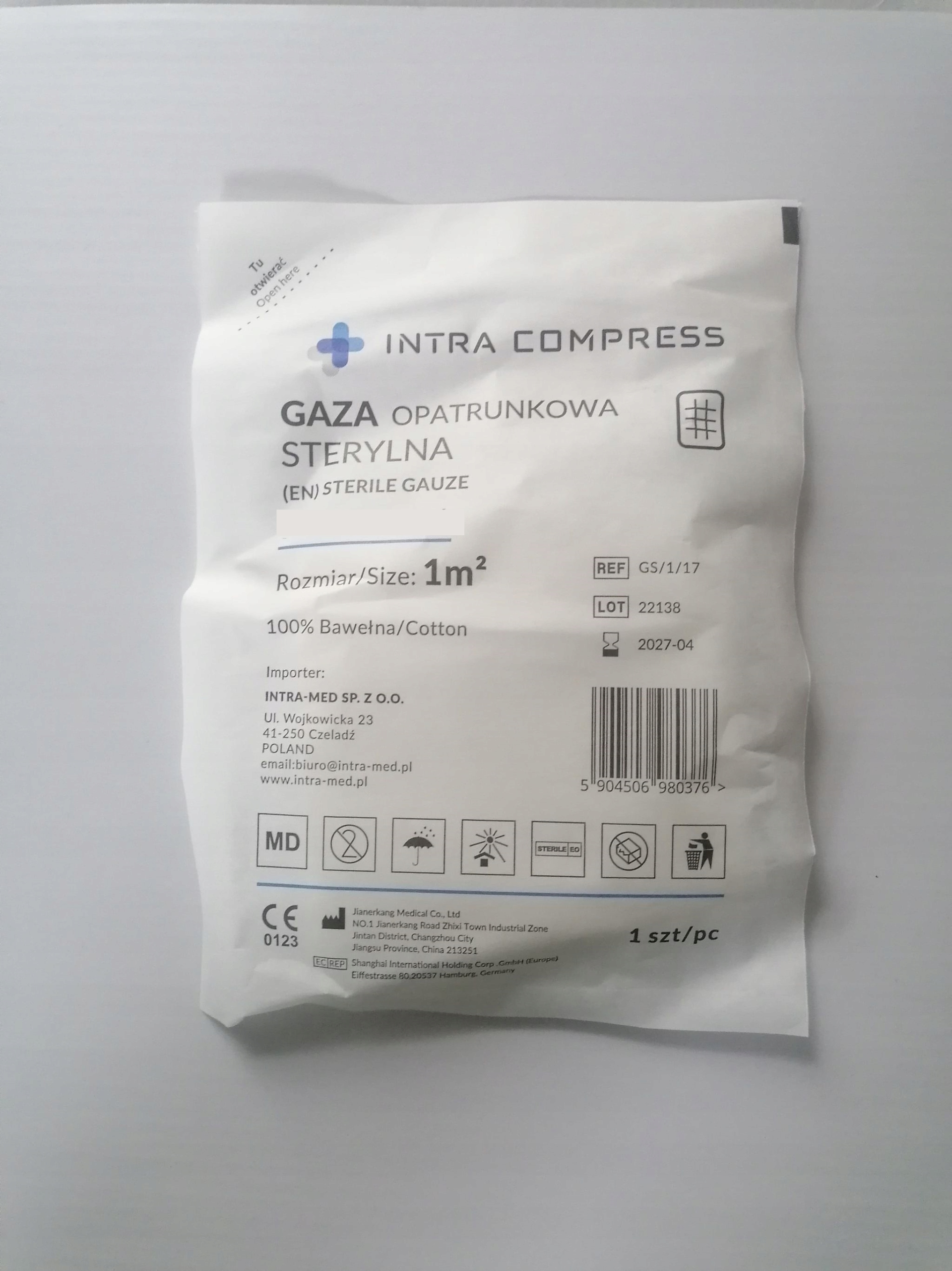 

Gaza opatrunkowa jałowa 13 nit.8 war.1mkw. 10 szt.