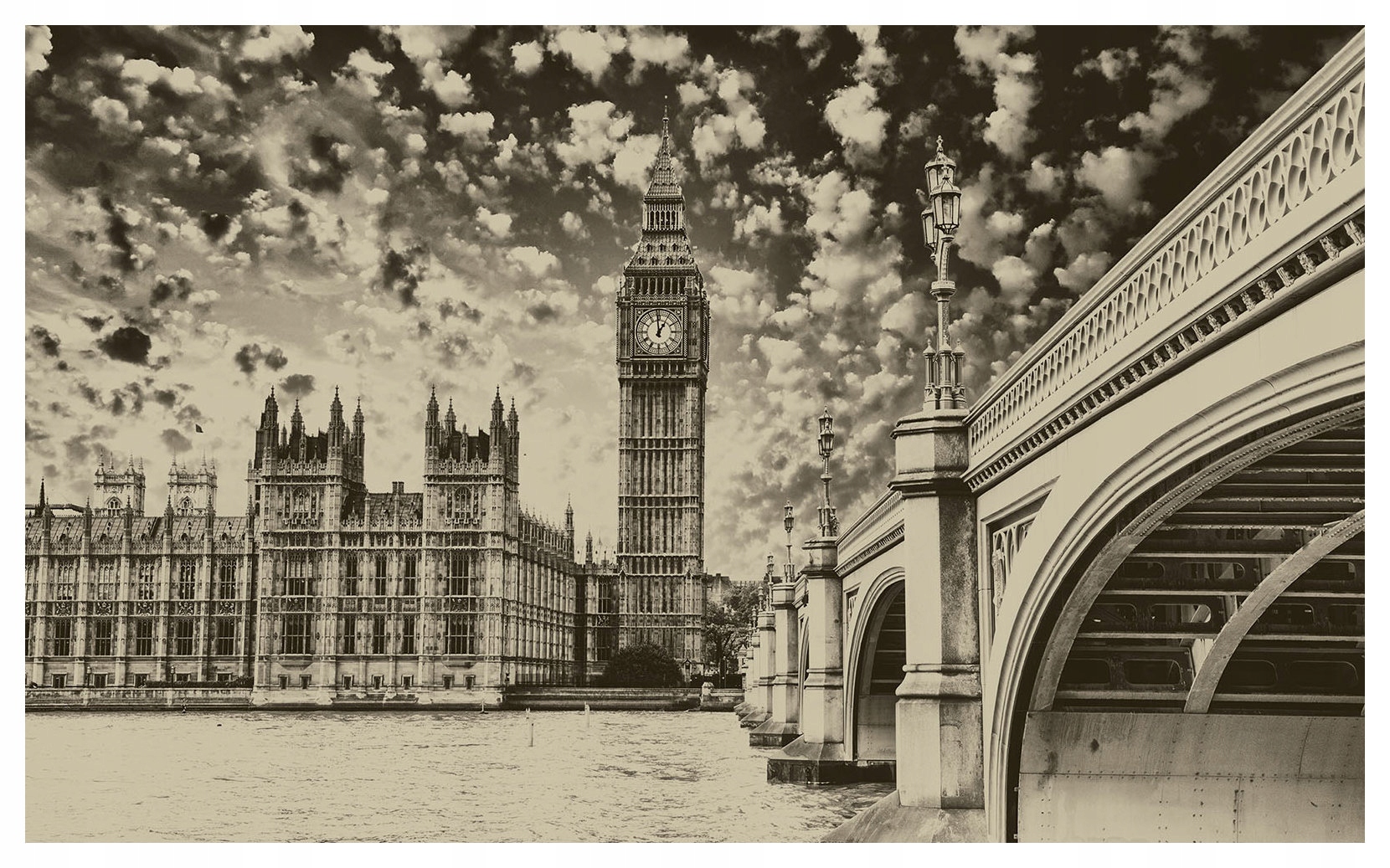 Fototapeta Londýn Big Ben Temža vinylová architektúra 254x184 lepidlo