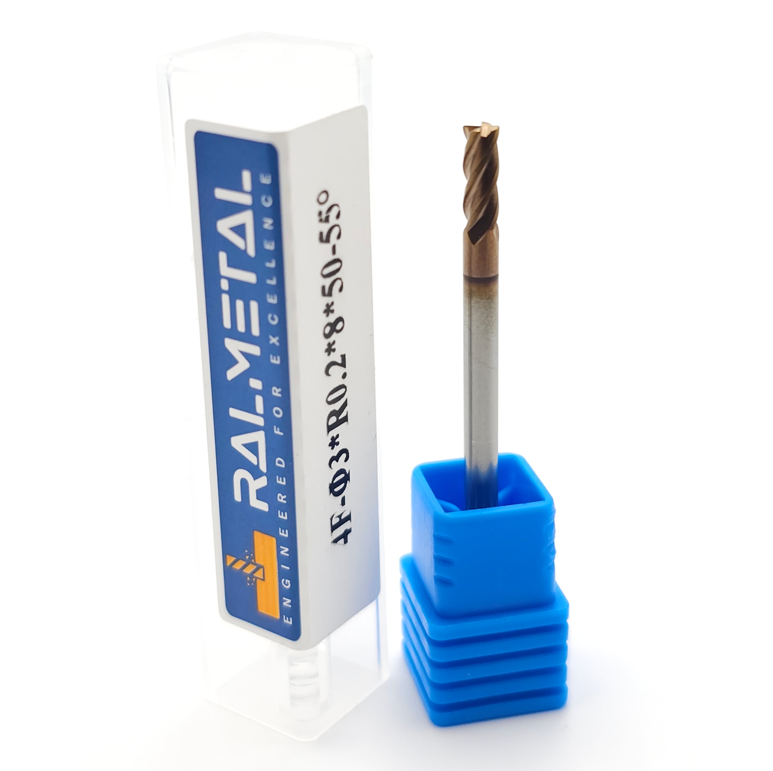 Frez VHM Promieniowy 3 x R0.2 x 3D x 50 mm 55 HRC