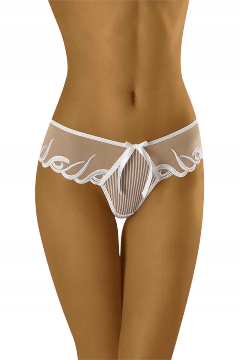 Wol-bar Figi stringi Makumba białe L