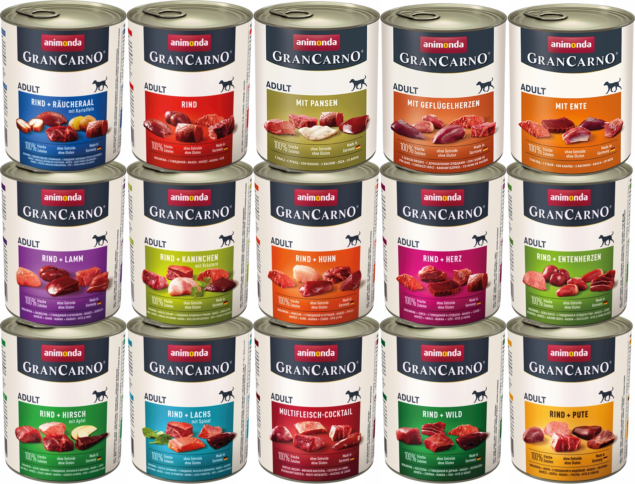 Animonda GranCarno MIX příchutí Set 800 g x 15