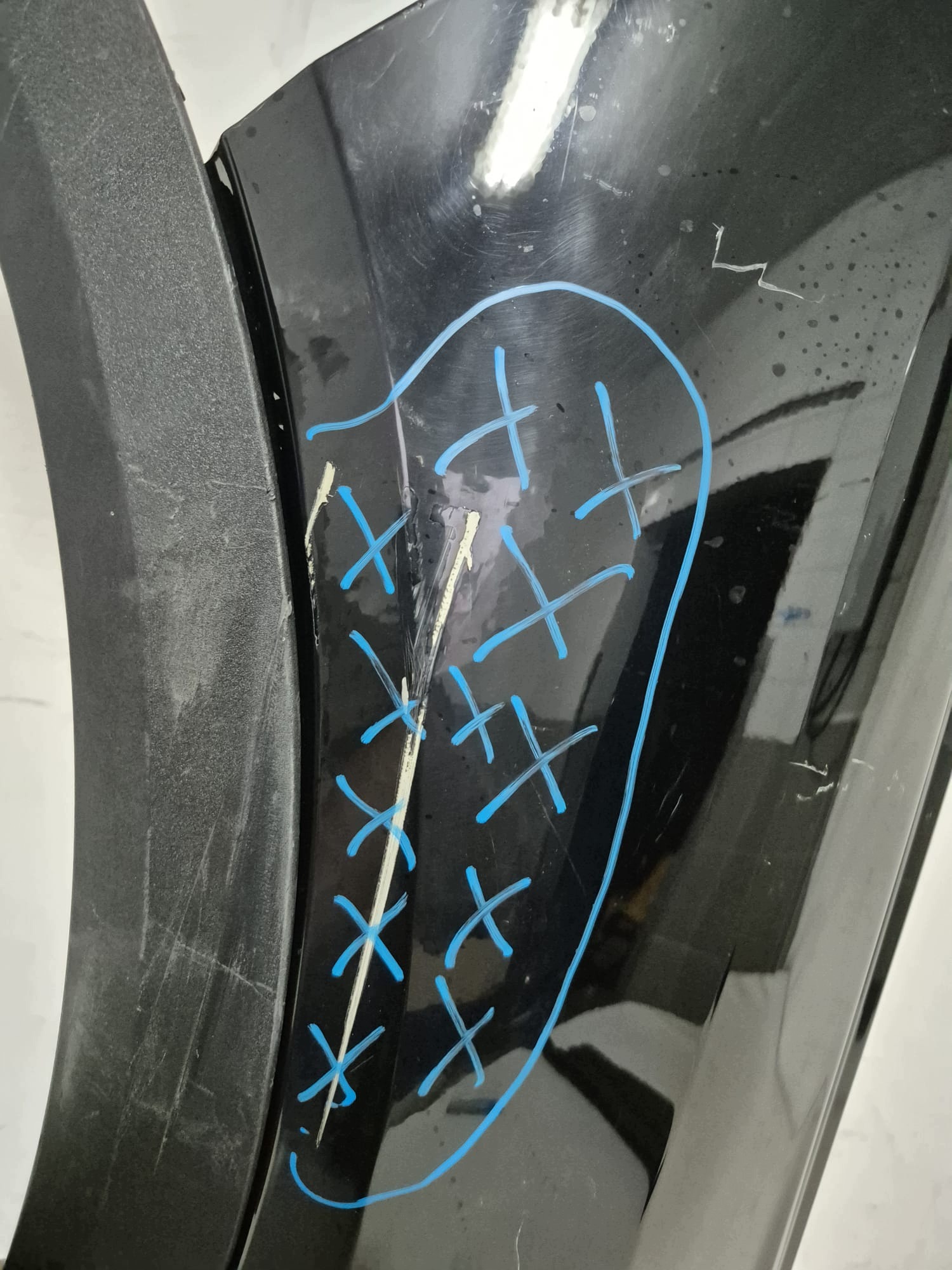 OPEL GRANDLAND II 25- fender left front front moulding for fender