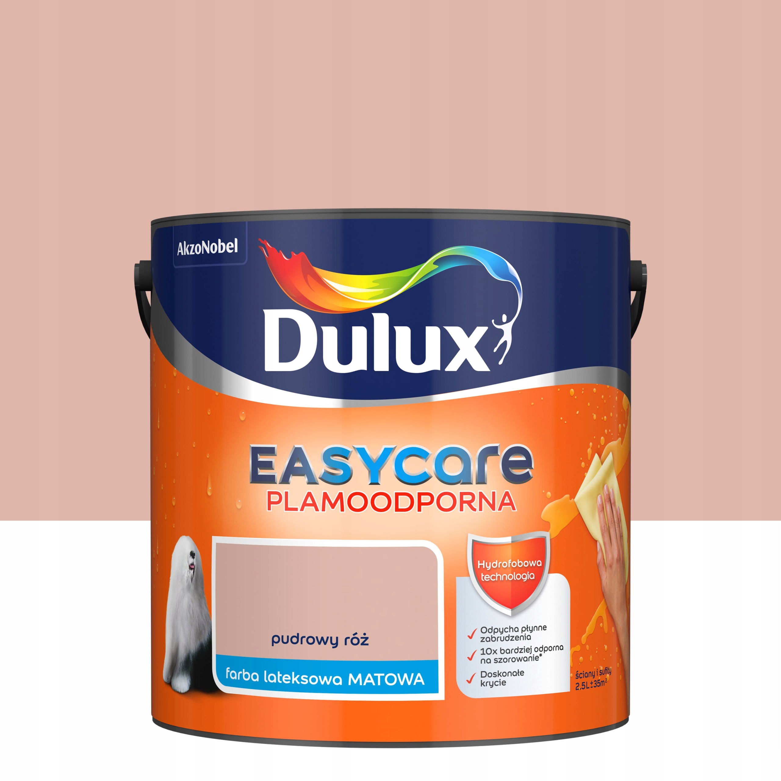 Dulux Easy Care Farba Plamoodporna Pudrowy Róż 2,5L