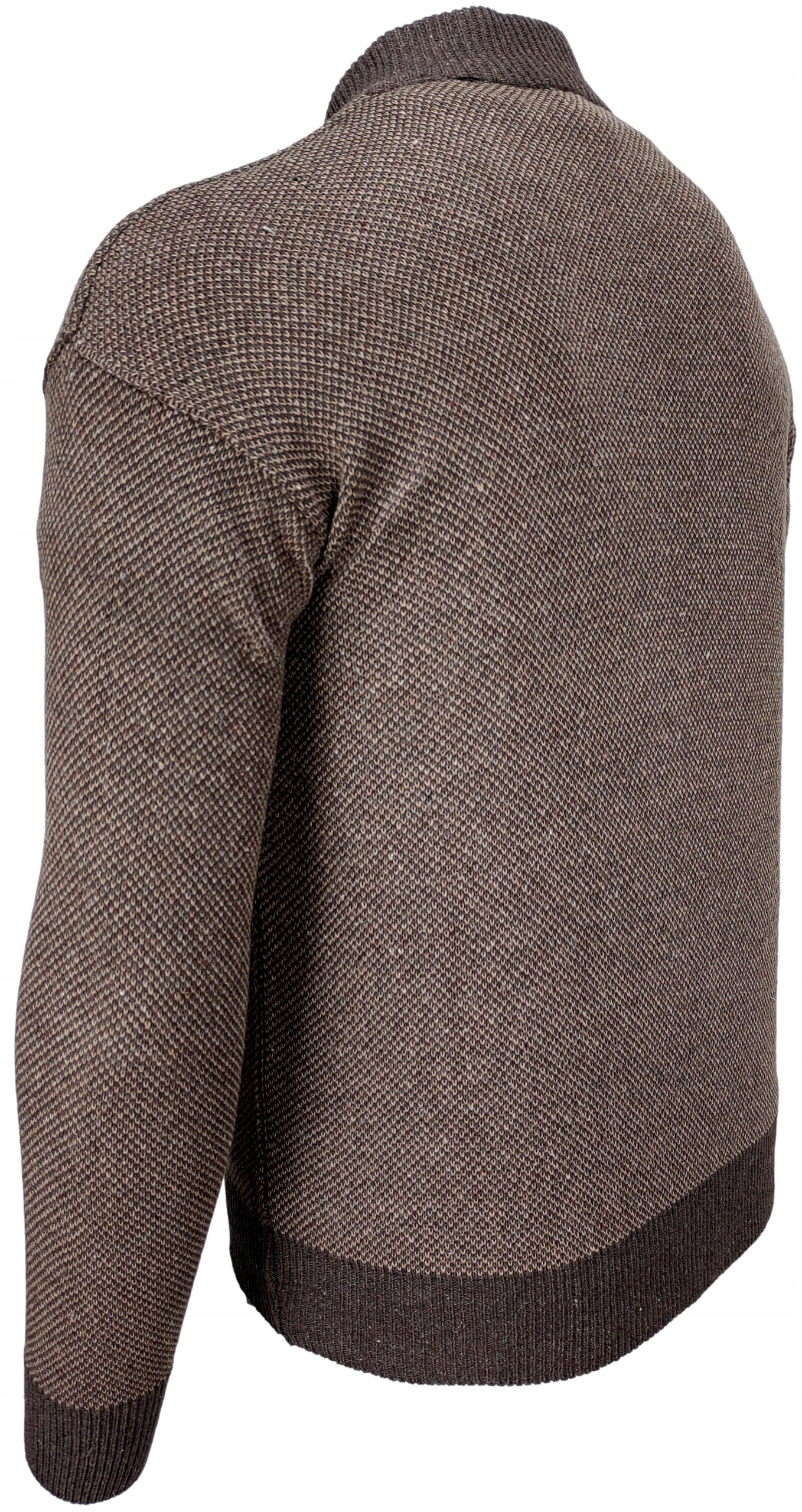 Sweter męski rozpinany brązowy R166 r. M Marka inna