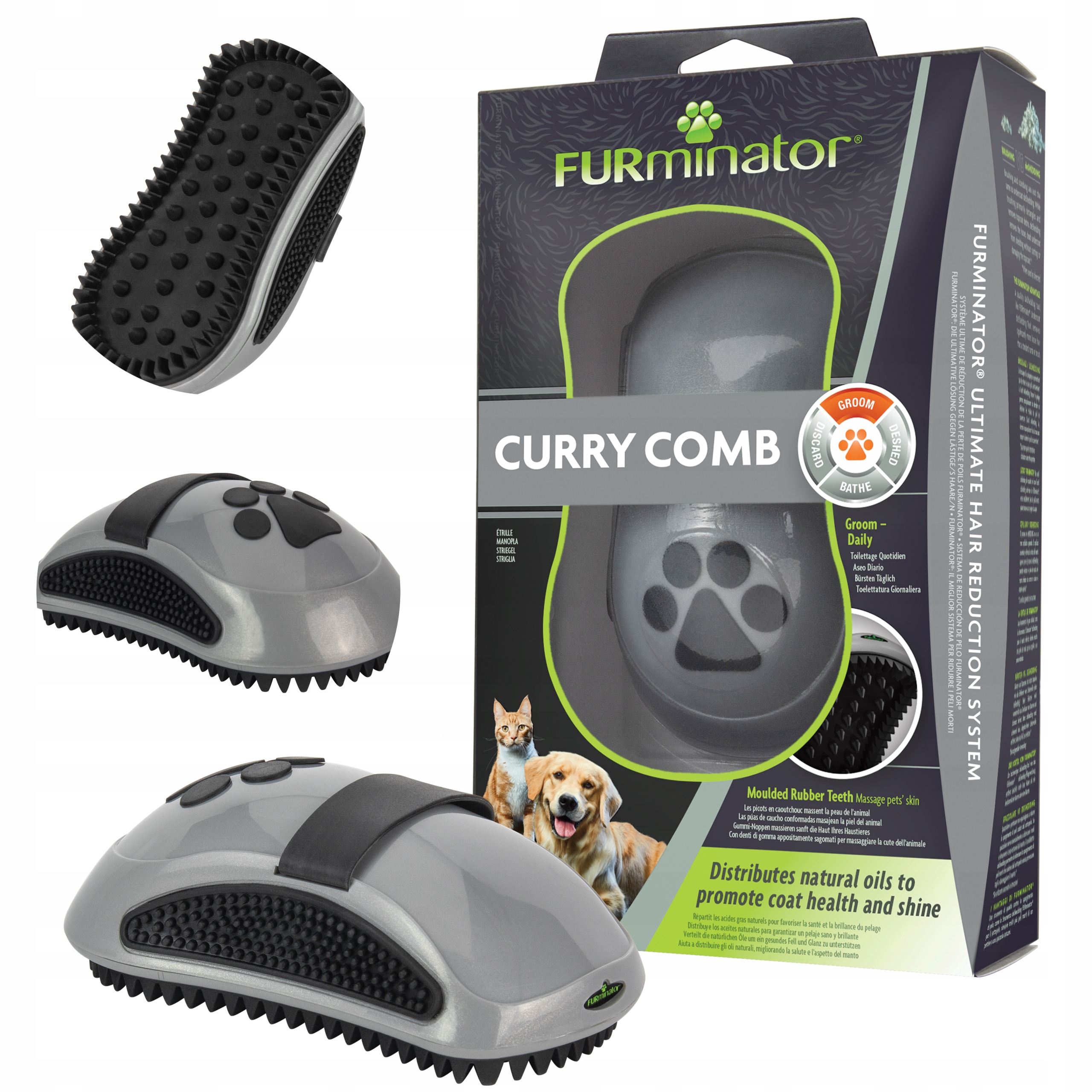 

FURminator Curry Comb Zgrzebło do Czesania Psa Kot