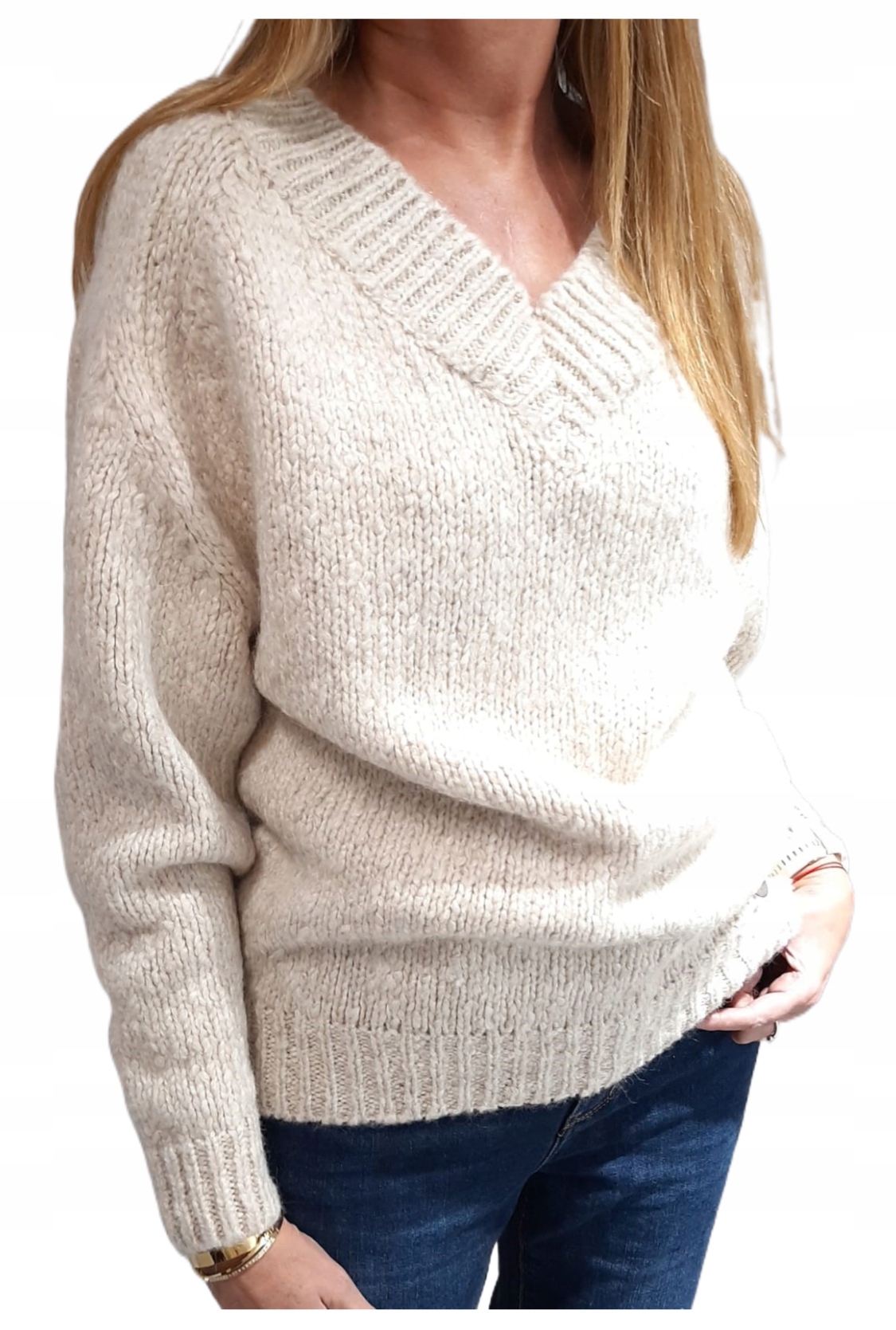 Cocomore Svetr 2 x Výstřih V Silnější Béžová