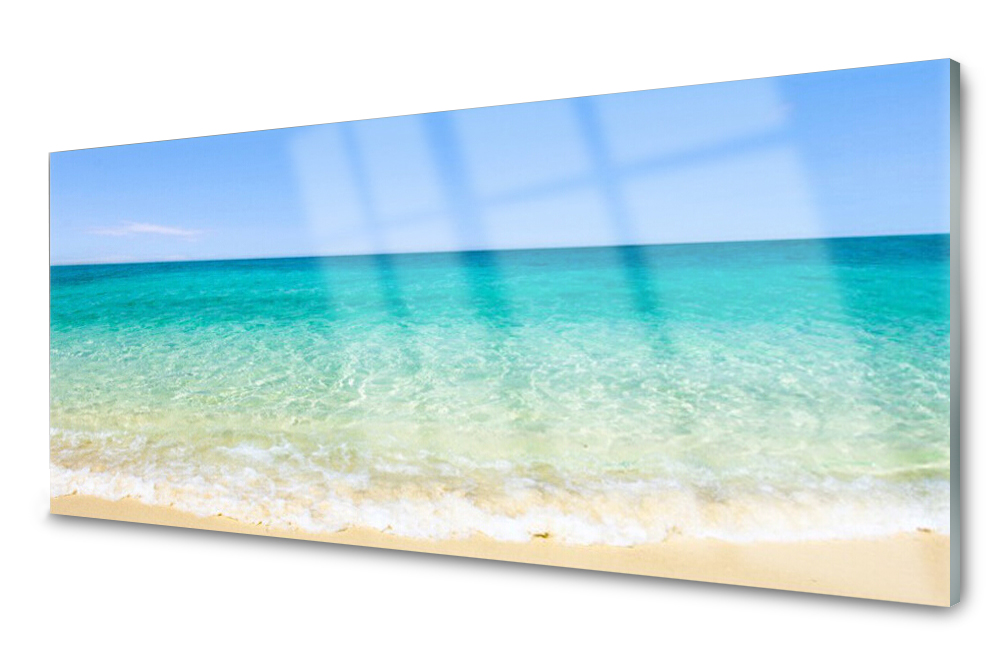 

Panel szklany do kuchni Morze Dekor 125x50
