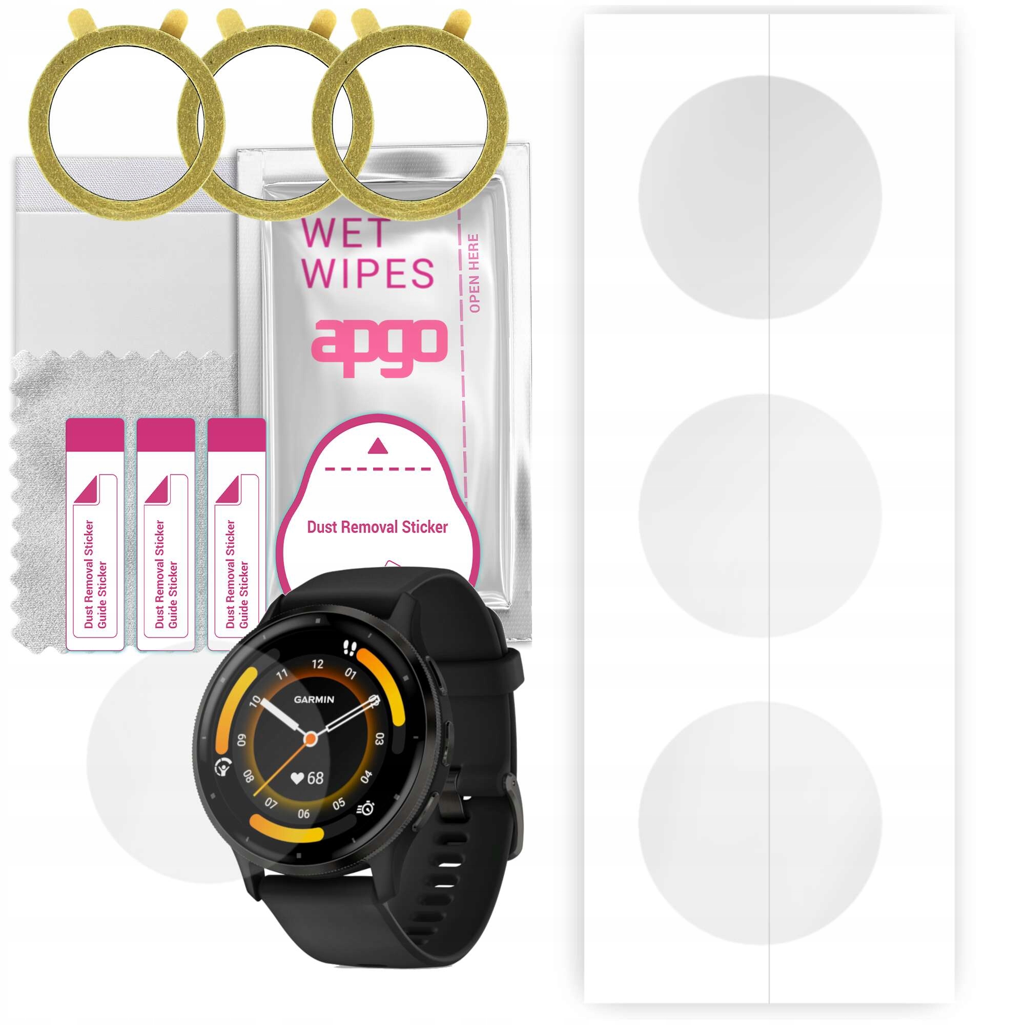 3x Folia hydrożelowa apgo do Garmin Venu 3, ochronna