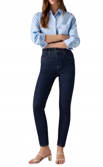 Levi's Džínové Kalhoty S Tmavě Modrými Úzké Nohavice Na Zip 28/30 6BA