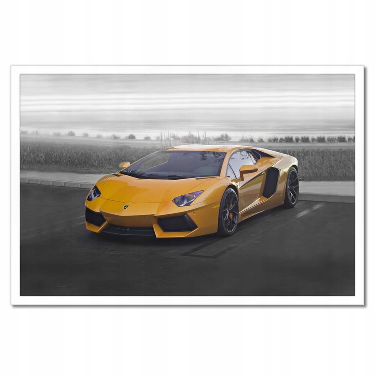 Plakáty v rámu 60x40 Oranžové auto