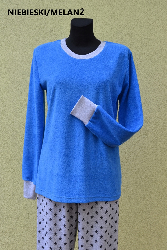 PIŻAMA FROTTE DAMSKA ZE ŚCIĄGACZAMI R 170 L SUTEX Rozmiar L