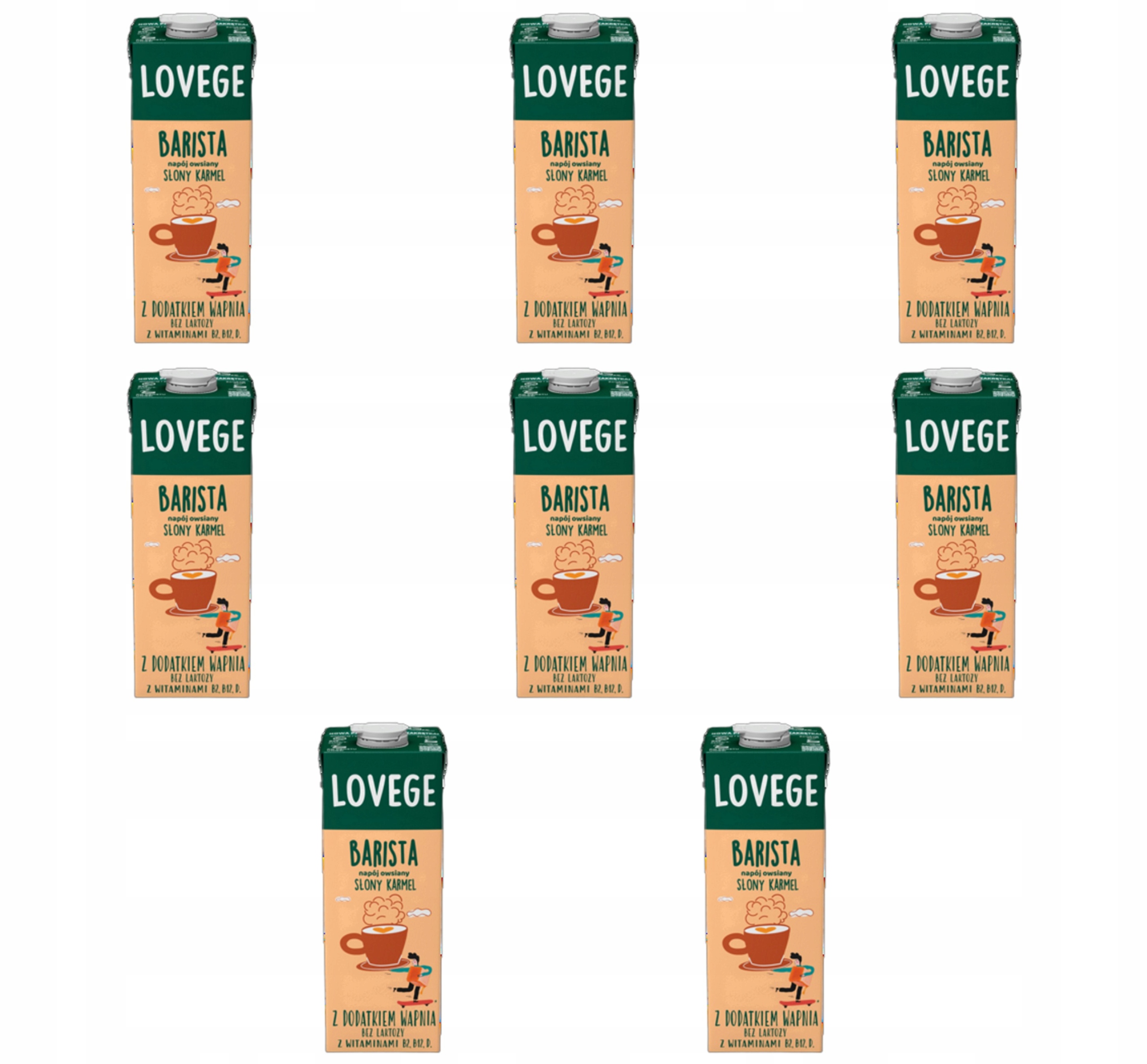 Nápoj Lovege pro baristy s příchutí Slaný Karamel 1 l X8