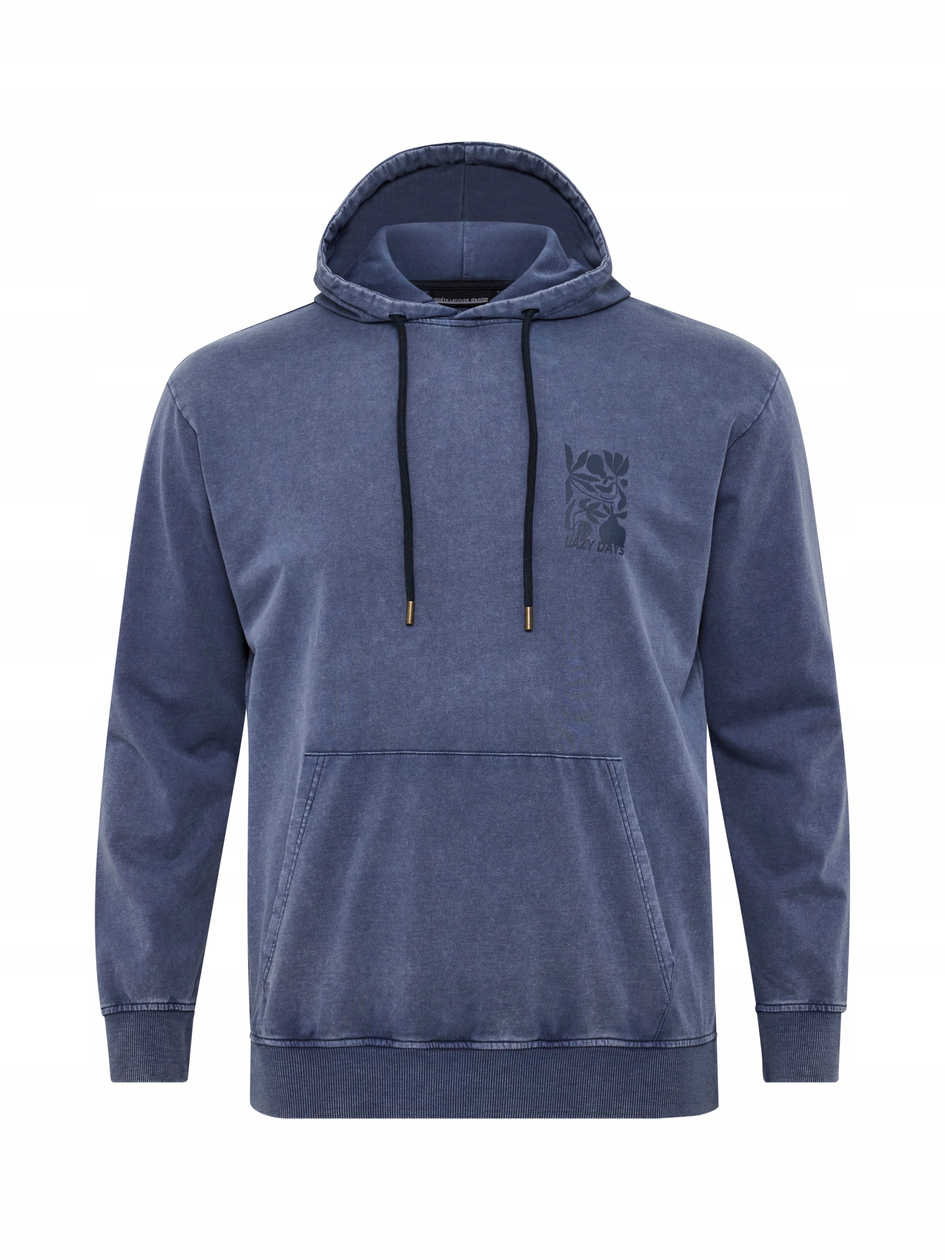 North Latitude Velké Rozměry Mikina S Klokaní Kapsou Modrá 4XL 152 cm