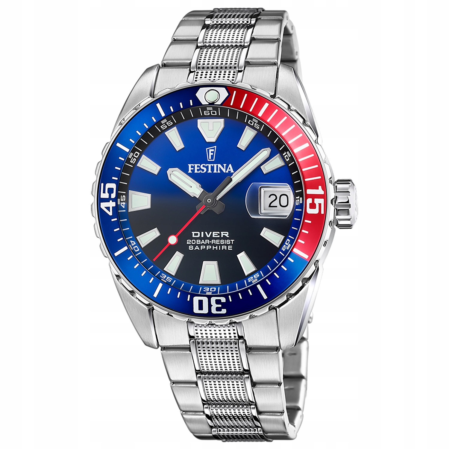 Pánské Hodinky Festina F20669-4 stříbrný náramek