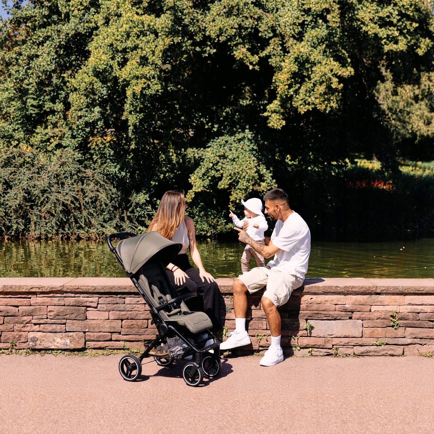 Wózek ABC PING 2 Trekking OLIVE Głębokość produktu 82 cm