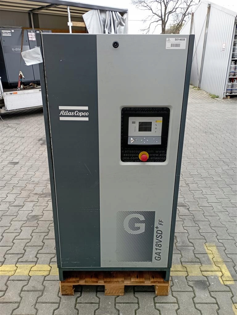 Sprężarka śrubowa ATLAS COPCO GA18 VSDFF PLUS 18kw 3,75m³ S014658