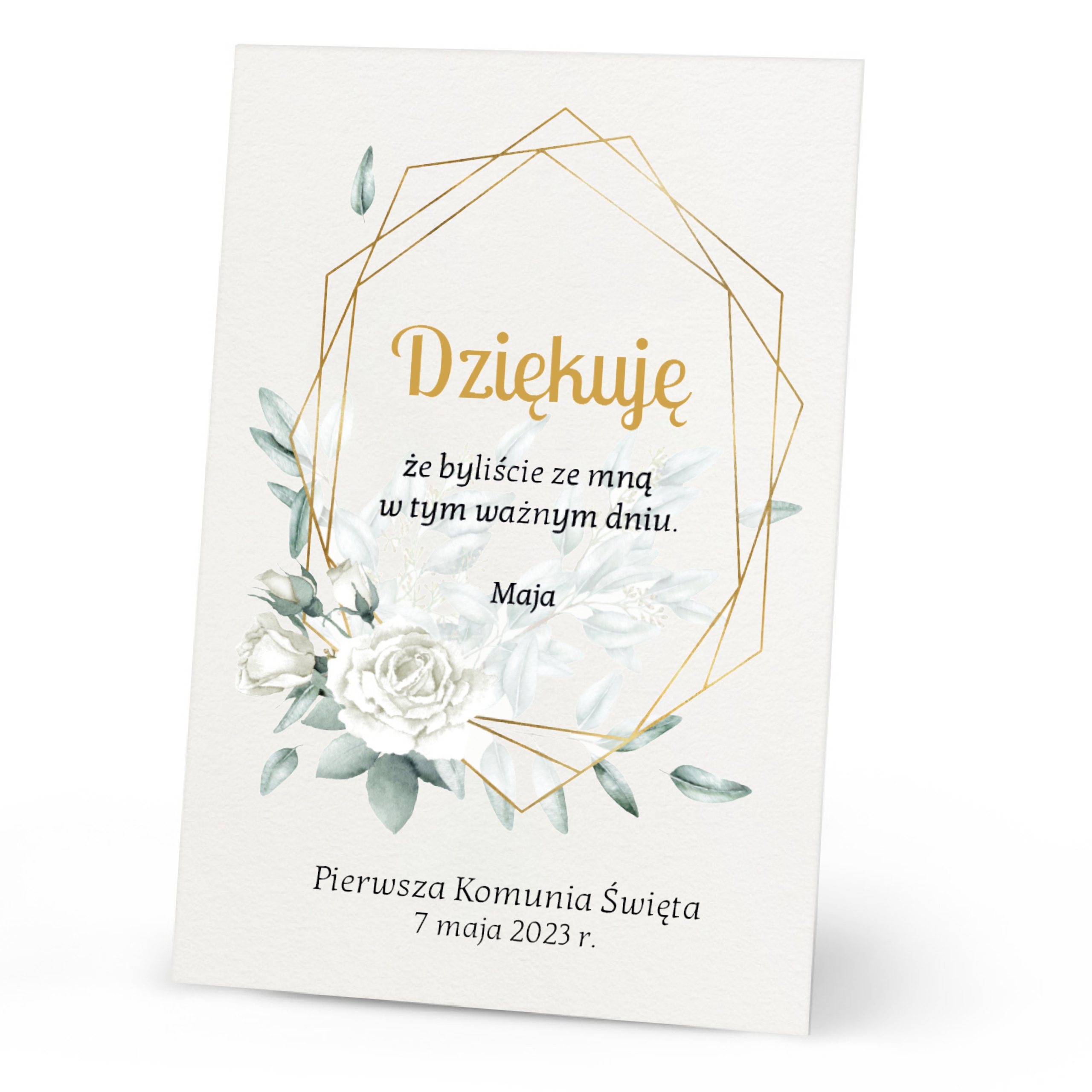 

Bilecik podziękowanie dla gości Komunia (10 szt.)