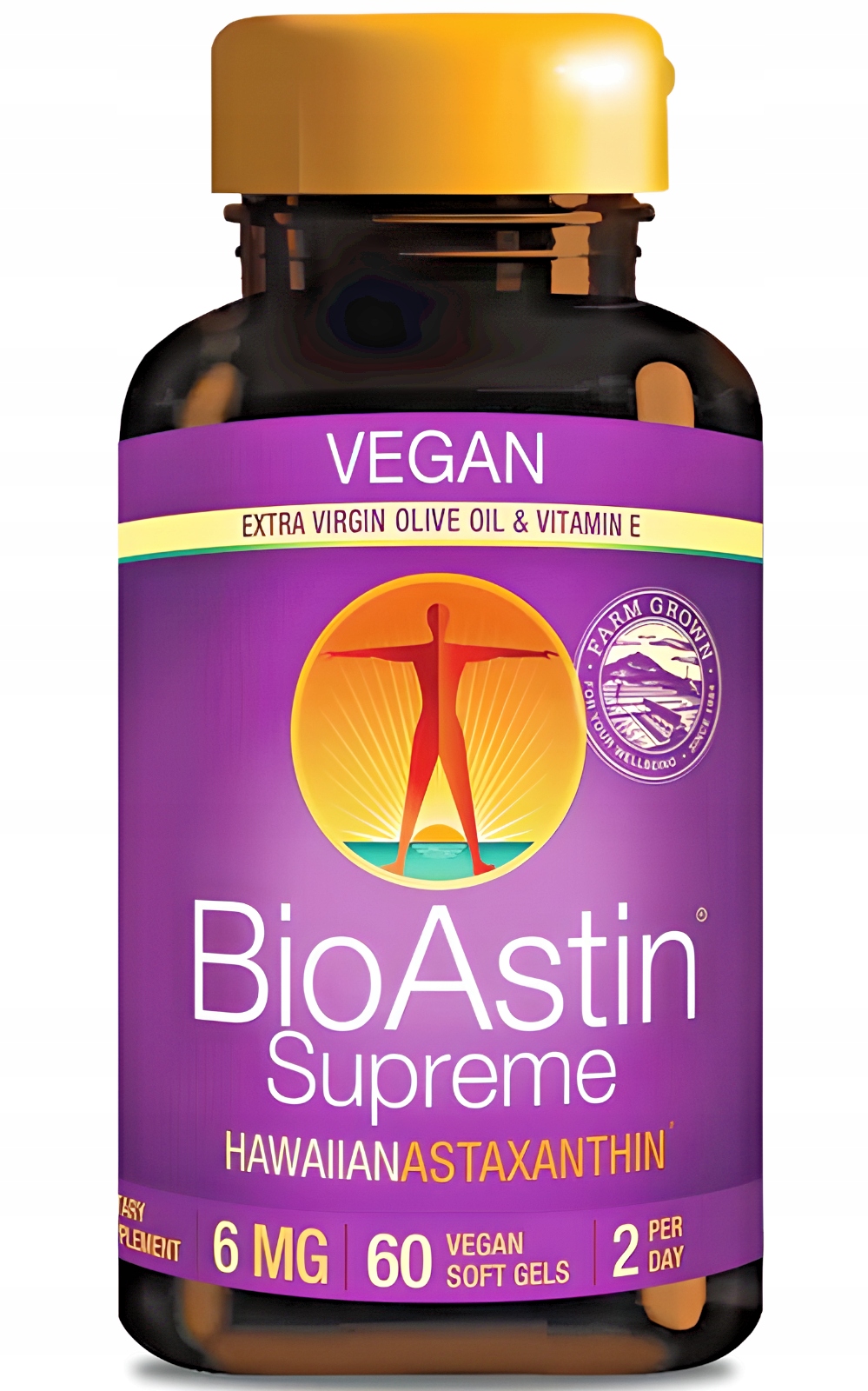 Nutrex Hawaii, BioAstin Supreme, Hawajska Astaksantyna, 6 mg, 60 Miękkich K
