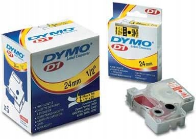 Taśma DYMO D1 czarna na białym 9mmx7m