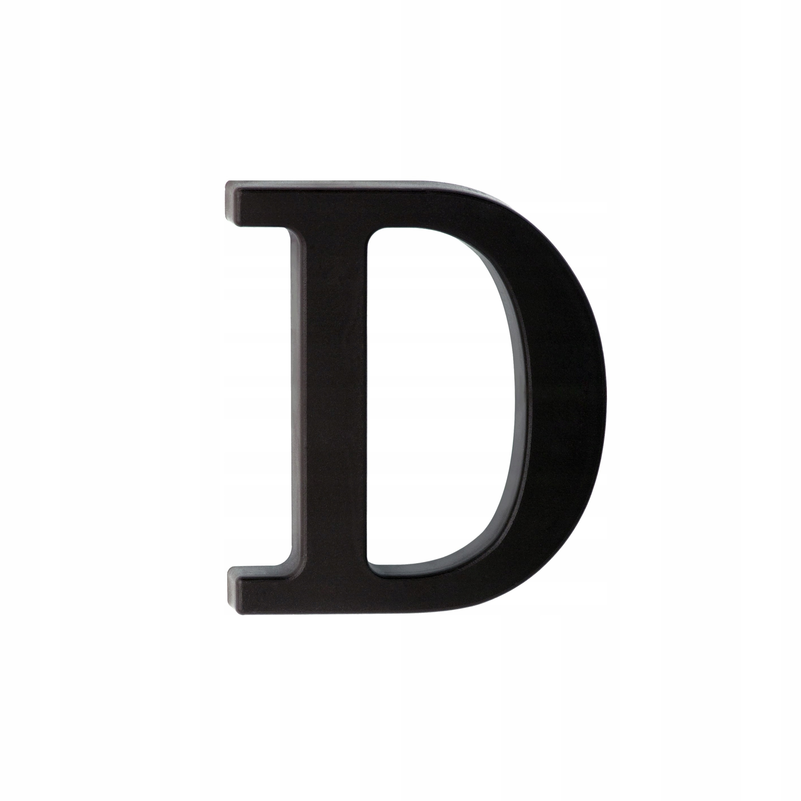 LITERA NA DOM PLASTIKOWA 9cm CZARNA "D"